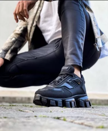 Adidasi barbati casual negri H11 T5-2